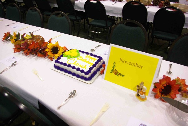 November Birthday Table